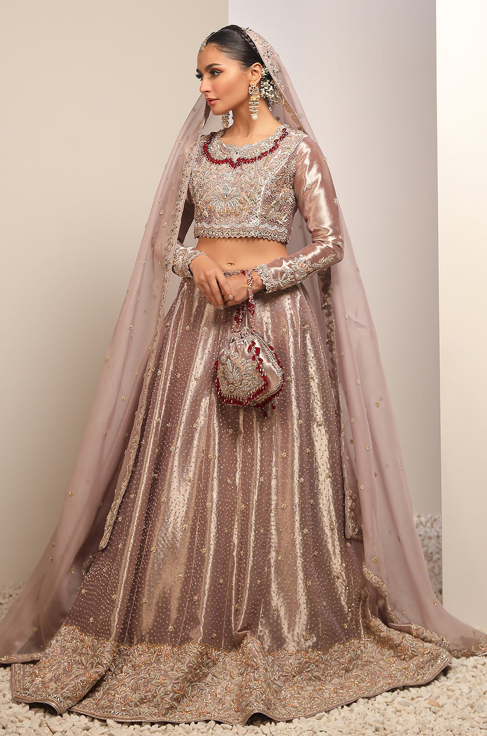 Lame Tissue And Organza-Full Set