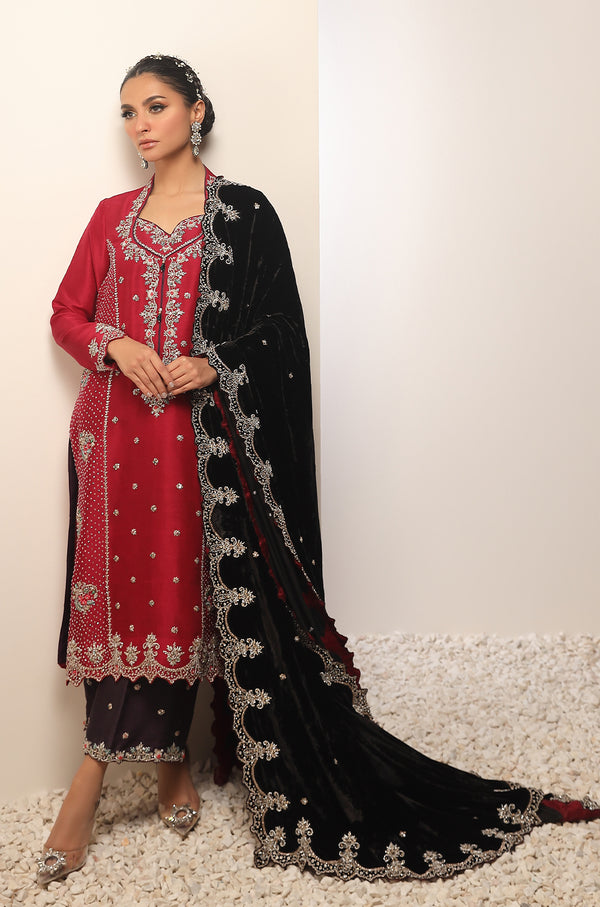 Pure Raw Silk-Shirt & Izaar