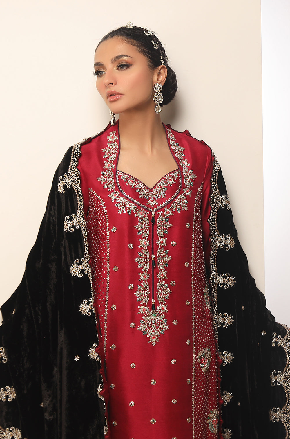 Pure Raw Silk-Shirt & Izaar