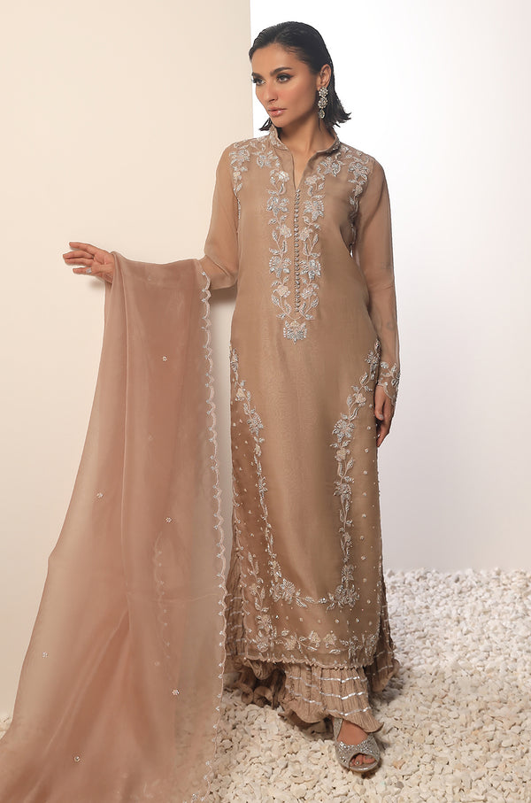 Organza And Cotton Silk-Full Set