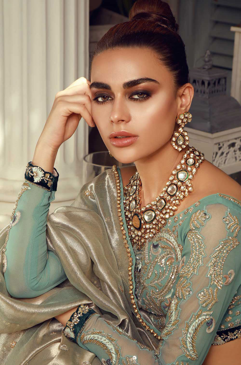 Tissue Lam’e-Choli & Lehnga